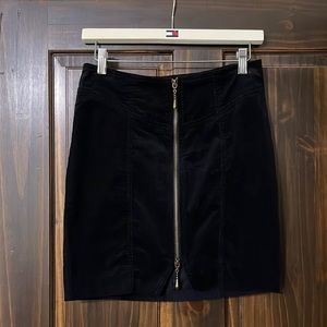 Bisou Bisou Black Velvet Skirt Size 2